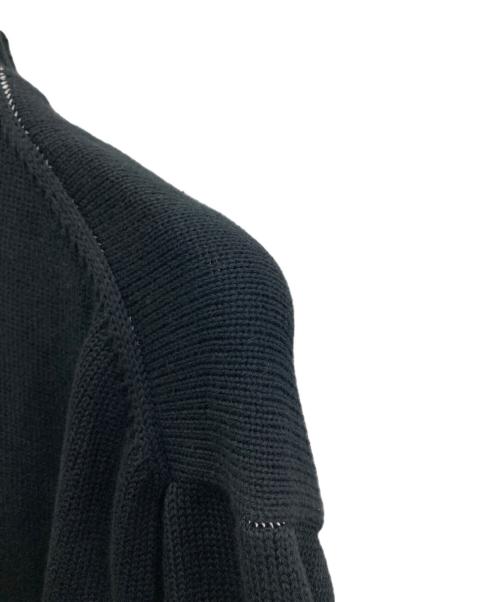 BASICK（ベイシックス）BASICK (ベイシックス) ハーフジップニット ブラック サイズ:Mの古着・服飾アイテム