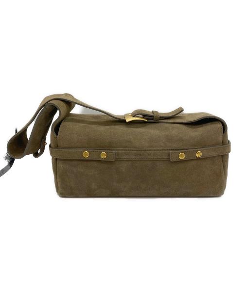 OPEN YY（オープンワイワイ）OPEN YY (オープンワイワイ) Leather SUEDE BELTING DUFFLE BAG ブラウンの古着・服飾アイテム