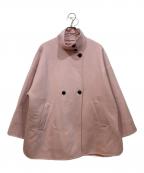 SLOBE IENAスローブ イエナ）の古着「souple wool ダブルフェイススタンドコート」｜ライトピンク