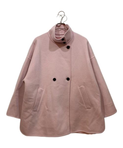 SLOBE IENA（スローブ イエナ）SLOBE IENA (スローブ イエナ) souple wool ダブルフェイススタンドコート ライトピンク サイズ:Freeの古着・服飾アイテム