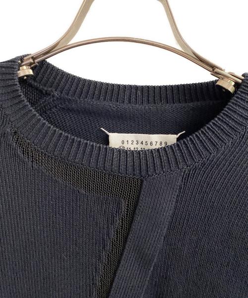 Maison Margiela（メゾンマルジェラ）Maison Margiela (メゾンマルジェラ) 再構築ニット ネイビー サイズ:Mの古着・服飾アイテム