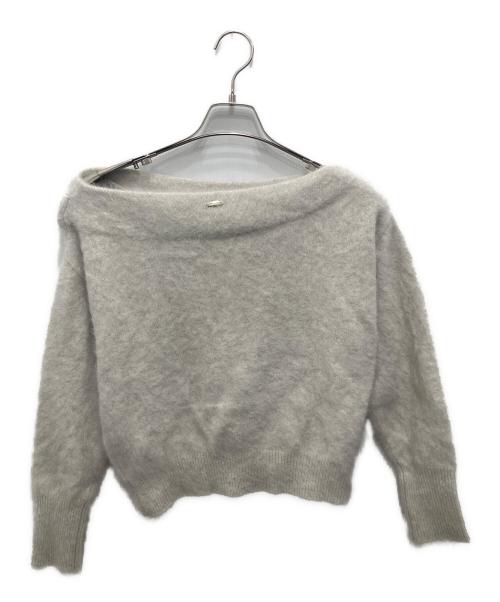 Aimeine（エメイン）Aimeine (エメイン) FOXニットドレーププルオーバー ベージュ サイズ:Fの古着・服飾アイテム