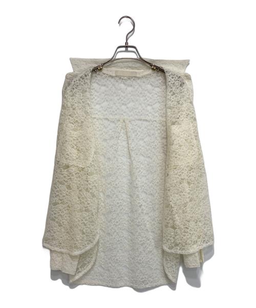 MARILYN MOON（マリリンムーン）MARILYN MOON (マリリンムーン) オーガンジーレース2wayシャツ アイボリー サイズ:-の古着・服飾アイテム