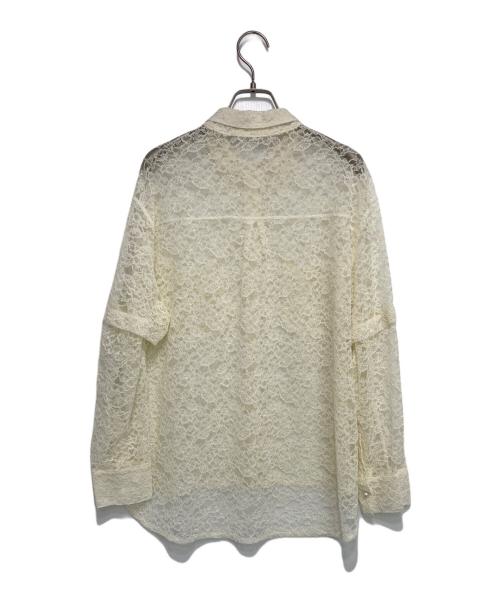MARILYN MOON（マリリンムーン）MARILYN MOON (マリリンムーン) オーガンジーレース2wayシャツ アイボリー サイズ:-の古着・服飾アイテム
