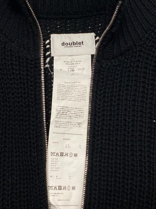 doublet（ダブレット）doublet (ダブレット) BOUNCE FUSION DRIVERS KNIT ブラック サイズ:Lの古着・服飾アイテム