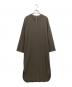 VERMEIL par iena（ヴェルメイユ パー イエナ）の古着「RELA*ION キーネックロングワンピース」｜ブラウン