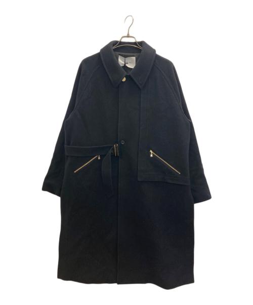 CULLNI（クルニ）CULLNI (クルニ) STUDIOUS (ステュディオス) 別注 Soutien Collar Tie Locken coat ネイビー サイズ:2の古着・服飾アイテム