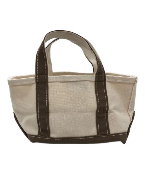 L.L.Bean（エルエルビーン）L.L.Bean (エルエルビーン) トートバッグ アイボリー×ブラウンの古着・服飾アイテム