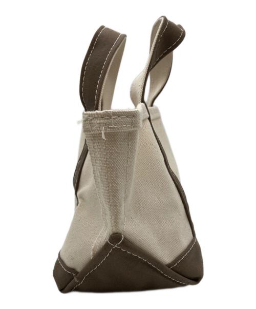 L.L.Bean（エルエルビーン）L.L.Bean (エルエルビーン) トートバッグ アイボリー×ブラウンの古着・服飾アイテム
