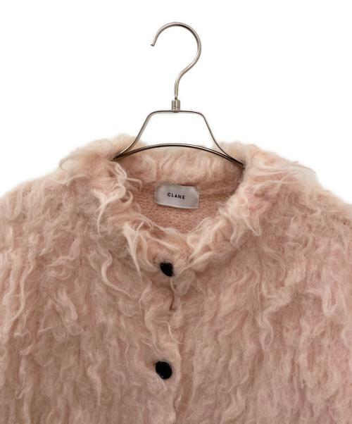 CLANE（クラネ）CLANE (クラネ) SHAGGY SHORT KNIT CARDIGAN ピンク サイズ:1の古着・服飾アイテム