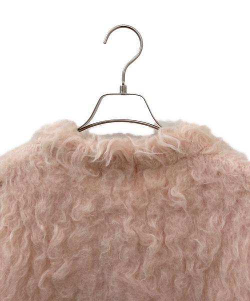 CLANE（クラネ）CLANE (クラネ) SHAGGY SHORT KNIT CARDIGAN ピンク サイズ:1の古着・服飾アイテム