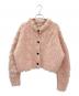 CLANE（クラネ）の古着「SHAGGY SHORT KNIT CARDIGAN」｜ピンク