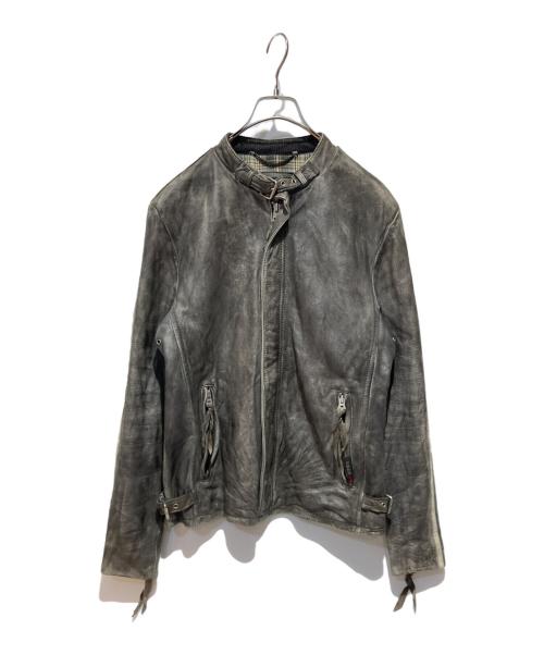Schott（ショット）Schott (ショット) クラシックレーサージャケット グレー サイズ:Mの古着・服飾アイテム