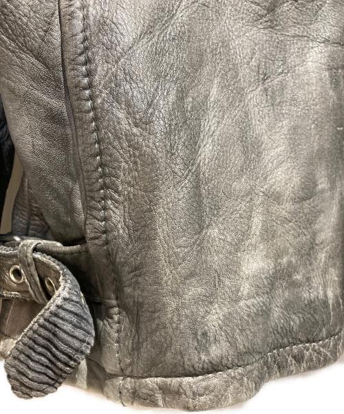 Schott（ショット）Schott (ショット) クラシックレーサージャケット グレー サイズ:Mの古着・服飾アイテム
