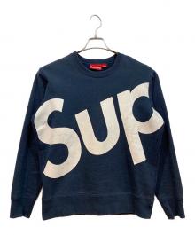 SUPREME（シュプリーム）の古着「Sup Crewneck」｜ネイビー×ホワイト