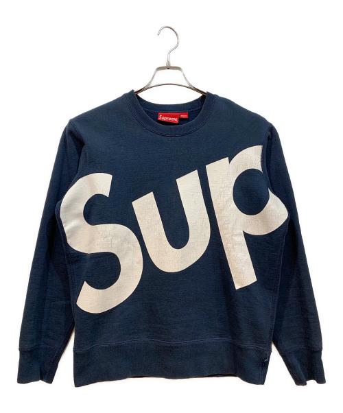 SUPREME（シュプリーム）SUPREME (シュプリーム) Sup Crewneck ネイビー×ホワイト サイズ:Sの古着・服飾アイテム