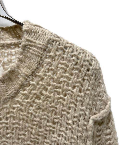 Maison Margiela（メゾンマルジェラ）Maison Margiela (メゾンマルジェラ) Alpaca and wool sweater/ローゲージニット アイボリー サイズ:Sの古着・服飾アイテム