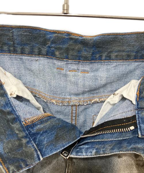 BALMAIN（バルマン）BALMAIN (バルマン) オイルドバイカージーンズ インディゴ サイズ:SIZE71㎝　（W28)の古着・服飾アイテム
