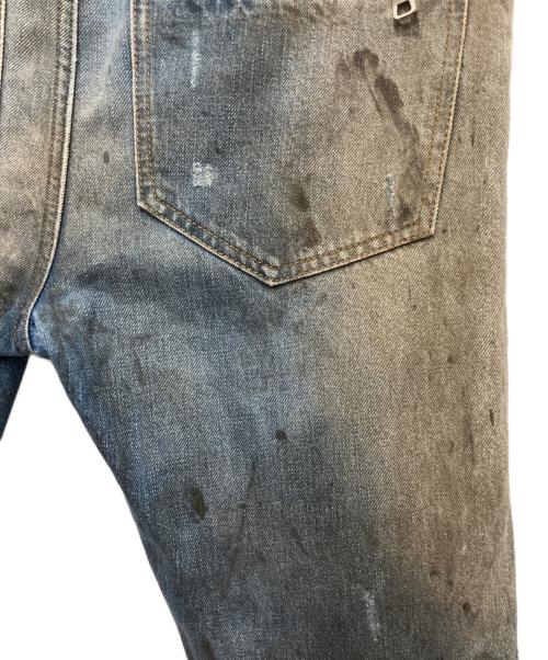 BALMAIN（バルマン）BALMAIN (バルマン) オイルドバイカージーンズ インディゴ サイズ:SIZE71㎝　（W28)の古着・服飾アイテム