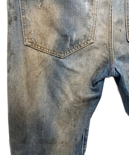 BALMAIN（バルマン）BALMAIN (バルマン) オイルドバイカージーンズ インディゴ サイズ:SIZE71㎝　（W28)の古着・服飾アイテム