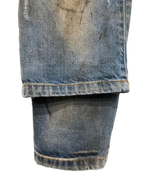 BALMAIN（バルマン）BALMAIN (バルマン) オイルドバイカージーンズ インディゴ サイズ:SIZE71㎝　（W28)の古着・服飾アイテム