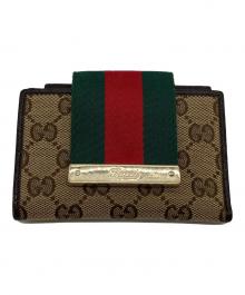 GUCCI（グッチ）の古着「2つ折り財布」｜ブラウン