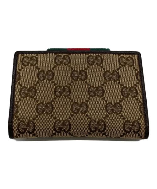 GUCCI（グッチ）GUCCI (グッチ) 2つ折り財布 ブラウンの古着・服飾アイテム