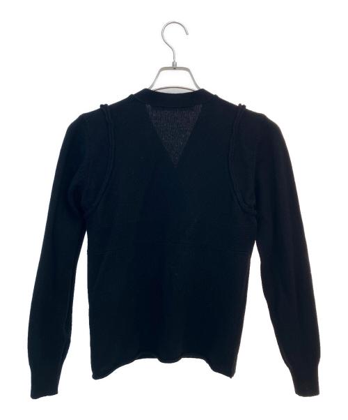 COMME des GARCONS（コムデギャルソン）COMME des GARCONS (コムデギャルソン) ウールVネックカーディガン ブラック サイズ:不明の古着・服飾アイテム