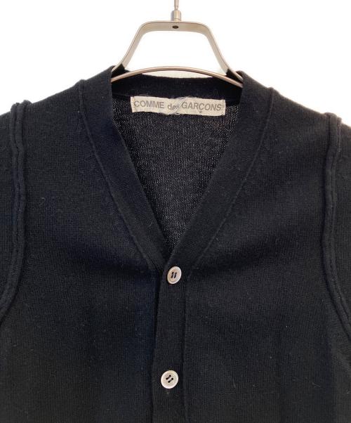 COMME des GARCONS（コムデギャルソン）COMME des GARCONS (コムデギャルソン) ウールVネックカーディガン ブラック サイズ:不明の古着・服飾アイテム