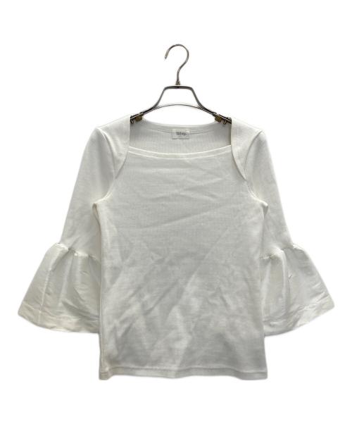 Bibiy.（ビビィ）Bibiy. (ビビィ) リブカットソー ホワイト サイズ:FREEの古着・服飾アイテム