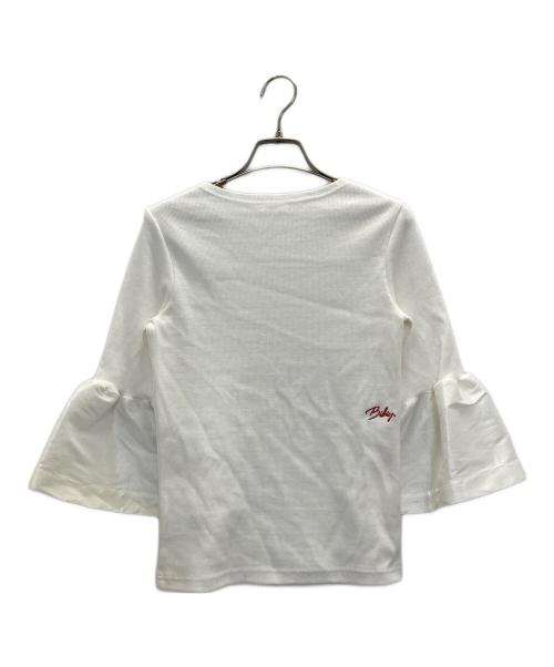 Bibiy.（ビビィ）Bibiy. (ビビィ) リブカットソー ホワイト サイズ:FREEの古着・服飾アイテム