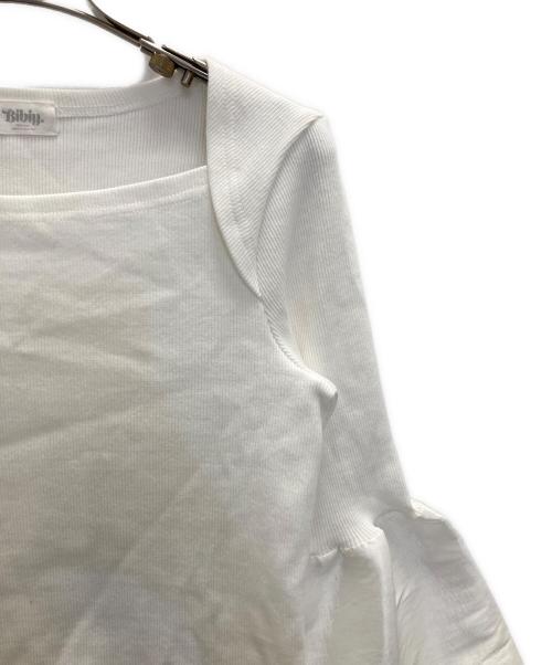 Bibiy.（ビビィ）Bibiy. (ビビィ) リブカットソー ホワイト サイズ:FREEの古着・服飾アイテム