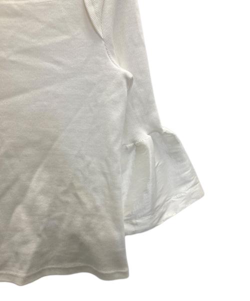 Bibiy.（ビビィ）Bibiy. (ビビィ) リブカットソー ホワイト サイズ:FREEの古着・服飾アイテム