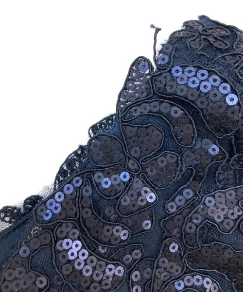TADASHI SHOJI（タダシ ショージ）TADASHI SHOJI (タダシ ショージ) スパンコールグラデーションワンピース ネイビー×ブラックの古着・服飾アイテム