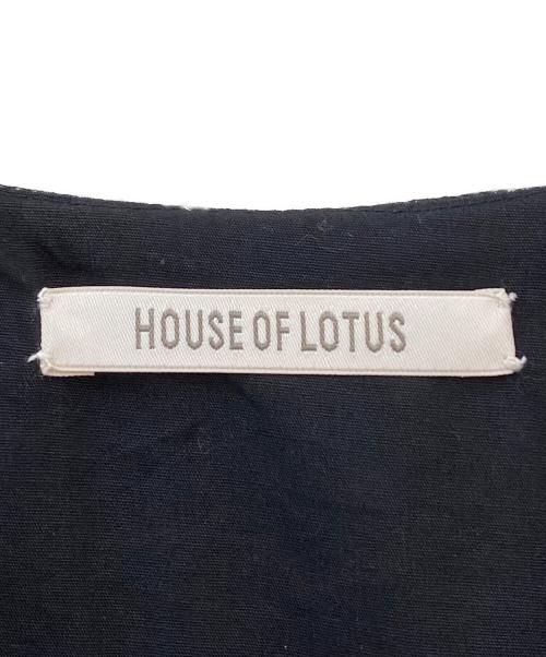 house of lotus（ハウスオブロータス）house of lotus (ハウスオブロータス) アップリケロングジレ ブラック サイズ:Ｍの古着・服飾アイテム