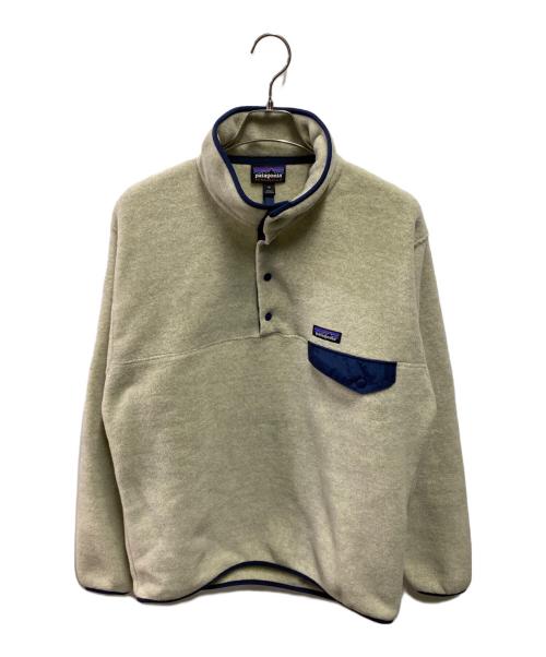 Patagonia（パタゴニア）Patagonia (パタゴニア) シンチラスナップTフリースジャケット アイボリー サイズ:Mの古着・服飾アイテム