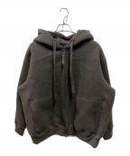 MAYKAMメイカム）の古着「WOOL SWEAT ZIP HOODIE」｜グレー