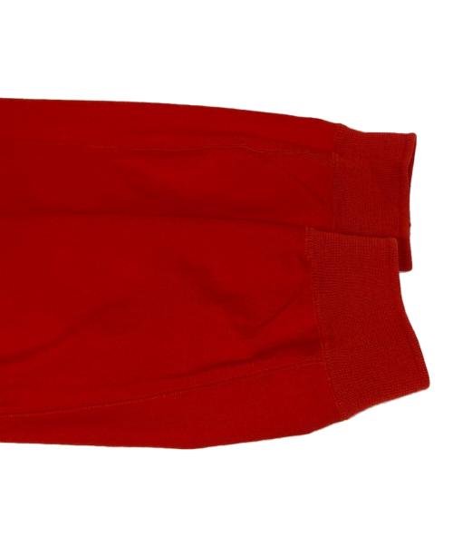 GGG（ジージージー）GGG (ジージージー) Reduced Collar Dolman Sleeve Knit Polo レッド サイズ:Ｌの古着・服飾アイテム