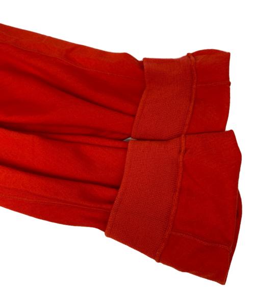 GGG（ジージージー）GGG (ジージージー) Reduced Collar Dolman Sleeve Knit Polo レッド サイズ:Ｌの古着・服飾アイテム