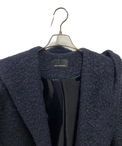 M-premierBLACK（エムプルミエブラック）M-premierBLACK (エムプルミエブラック) モヘヤ混ショートコート ネイビー サイズ:36の古着・服飾アイテム