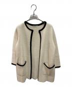 ANAYIアナイ）の古着「パイピングニットカーディガン」｜アイボリー