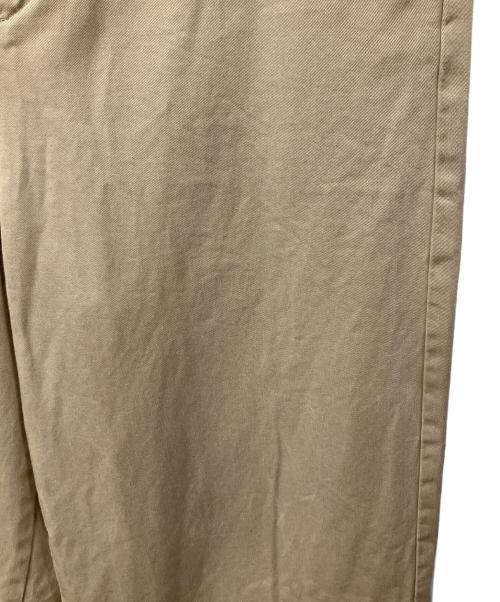 HUMAN WOMAN（ヒューマンウーマン）HUMAN WOMAN (ヒューマンウーマン) 甘撚オーガニックCチノパンツ ベージュ サイズ:Lの古着・服飾アイテム