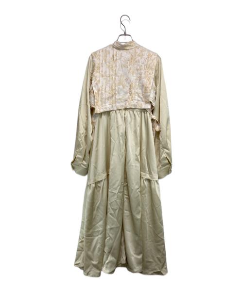 theodoric.dy（セオドリックディ）theodoric.dy (セオドリックディ) Jacquard Vest Set One-piece アイボリー サイズ:FREEの古着・服飾アイテム