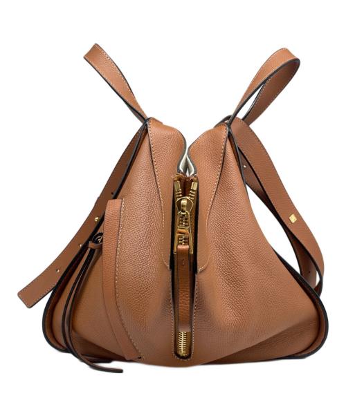 LOEWE（ロエベ）LOEWE (ロエベ) ハンモックスモールバッグ タン サイズ:スモール/SMALLの古着・服飾アイテム