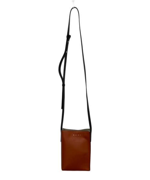 MARNI（マルニ）MARNI (マルニ) MUSEO SOFTショルダーバッグ ブラウンの古着・服飾アイテム