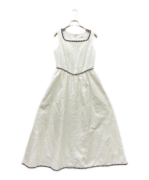 HER LIP TO（ハーリップトゥ）HER LIP TO (ハーリップトゥ) Monaco Tweed Dress ホワイト サイズ:Mの古着・服飾アイテム