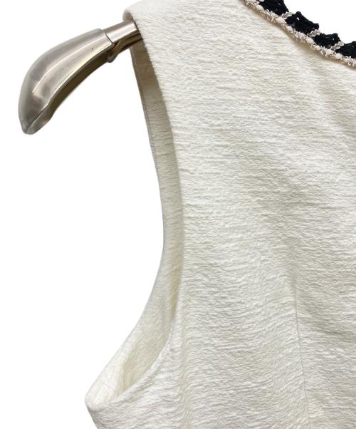 HER LIP TO（ハーリップトゥ）HER LIP TO (ハーリップトゥ) Monaco Tweed Dress ホワイト サイズ:Mの古着・服飾アイテム