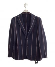 RING JACKET（リングジャケット）の古着「BALLOON  STRIPE 3B JACKET」｜ネイビー