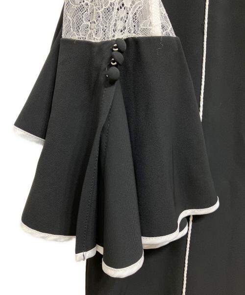 Lily Brown（リリーブラウン）Lily Brown (リリーブラウン) ラッフルカフスワンピース ブラック サイズ:O 未使用品の古着・服飾アイテム