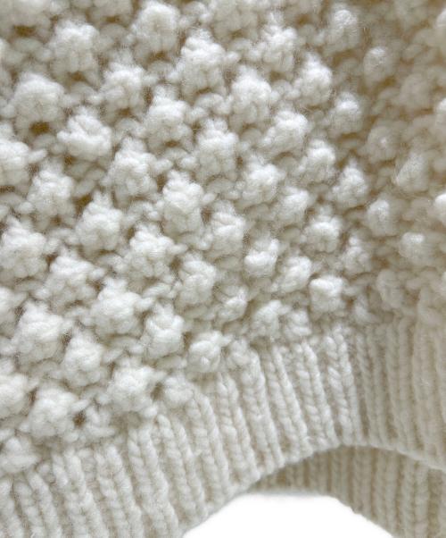 ichi（イチ）ichi (イチ) ichiAntiquités 1000393 PERU Hand Knit Patchwork Pullover ホワイト サイズ:Fの古着・服飾アイテム